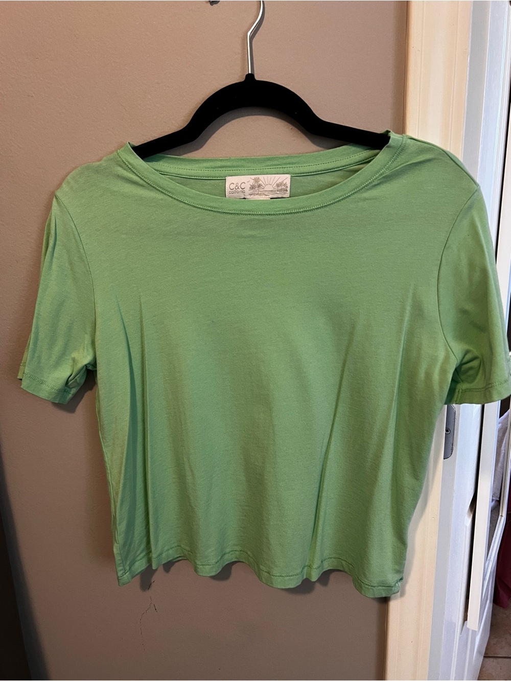 C.C Light Green Short Sleeve Crew Tee
